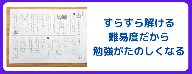 スラスラ解ける難易度だから勉強が楽しくなる